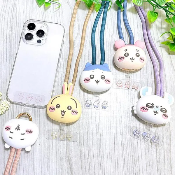ちいかわ マルチリングプラス マスコットストラップ ショルダーストラップ スマホショルダー ハチワレ iPhone アイフォン スマホ android 肩掛け 首掛け
