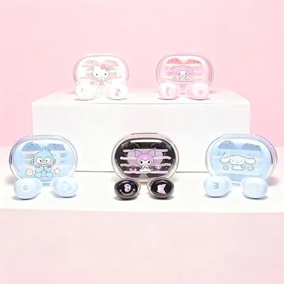サンリオ ワイヤレス イヤホン イヤフォン ブルートゥース Bluetooth キティちゃん マイメロ クロミちゃん シナモンロール ハンギョドン かわいい コンパクト