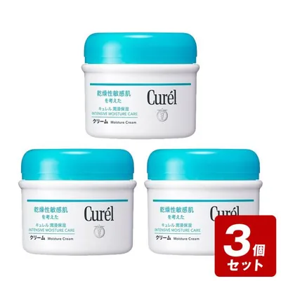 《お買い得3個セット》キュレル クリーム ジャー 90g×3個セット【お買い得商品】 /医薬部外品 花王 潤浸保湿 セラミド 乾燥性 敏感肌 顔・からだ用 赤ちゃん