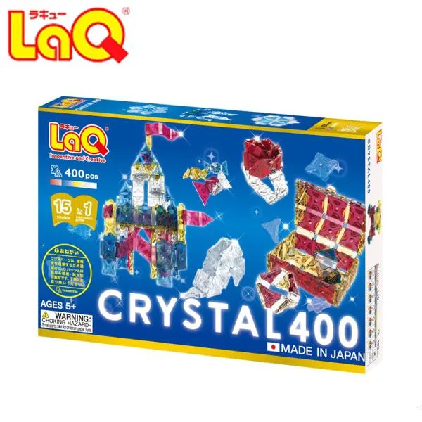 LaQ ラキュー クリスタル 400 ラッピング無料 知育玩具 ブロック フリースタイル 誕生日 プレゼント 男の子 女の子 おもちゃ クリスマス 人気 ギフト