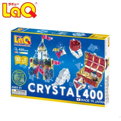 LaQ ラキュー クリスタル 400 ラッピング無料 知育玩具 ブロック フリースタイル 誕生日 プレゼント 男の子 女の子 おもちゃ クリスマス 人気 ギフト