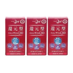 還元型コエンザイムQ10 カネカ社製 60粒 3個セット 約90日分 ソフトカプセル 代引不可