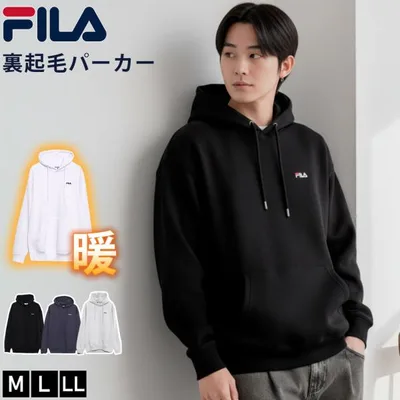 特価 FILA フィラ パーカー 裏起毛 スウェット プルオーバー メンズ レディース 綿 ロゴ 刺繍 オーバーサイズ 部屋着 春