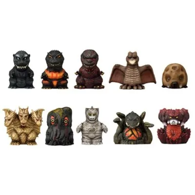 エンスカイ ゴジラ ソフビパペットマスコット【1BOX 10パック入り】