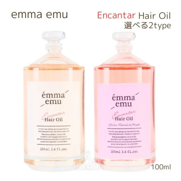エマ エミュー エンカンタール ヘアオイル ピオニー&ムスク シャインフローラル&ムスク 100ml マルチオイル スタイリング emma emu 選べる香り