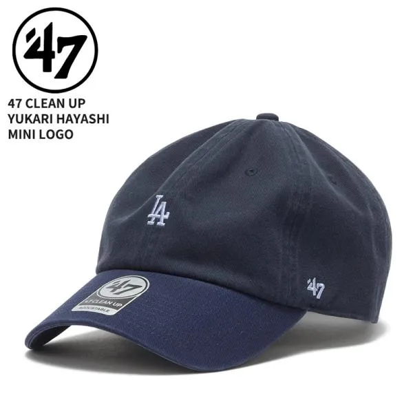 47 フォーティーセブン キャップ 帽子 47BRAND 47 クリーンナップ ロサンゼルス・ドジャース YUKARI HAYASHI Mini Logo ネイビー / ライトネイビー 15173425