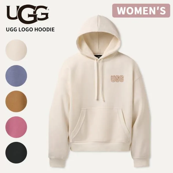 アグ レディース プルオーバーパーカー UGG ロゴ フーディ UGG Logo Hoodie スウェットパーカー トップス 1171478