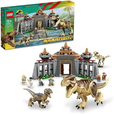 レゴ LEGO 76961 ジュラシック・ワールド ビジターセンター:T-レックスとラプトルの襲来 恐竜