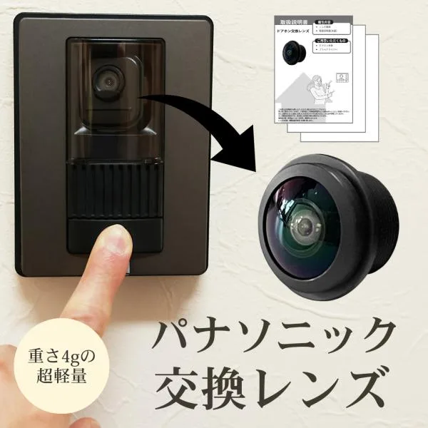 Panasonic Compatible Door Phone Replacement Lens for VL-V571 DIY Wide Angle Lens 1.4mm 6G+1IRF Structure Intercom Camera Lens Replacement Repair Domestic Brand (V571LZ01)