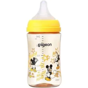 哺乳瓶 ピジョン 母乳実感 哺乳びん 240ml 3ヵ月〜 上質なプラスチック Disney ディズニー ベビー pigeon