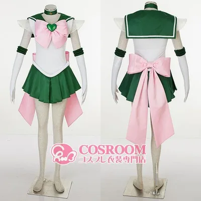 美少女戦士セーラームーンSuperS セーラージュピター コスプレ衣装 cosplay仮装 ウィッグ追加可能 イベント クリスマス ハロウィン ステージ 文化祭 学園祭