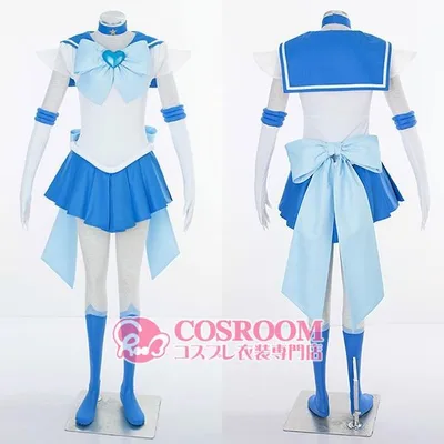 美少女戦士セーラームーンSuperS セーラーマーキュリー コスプレ衣装 cosplay仮装 ウィッグ追加可能 イベント クリスマス ハロウィン ステージ 文化祭 学園祭