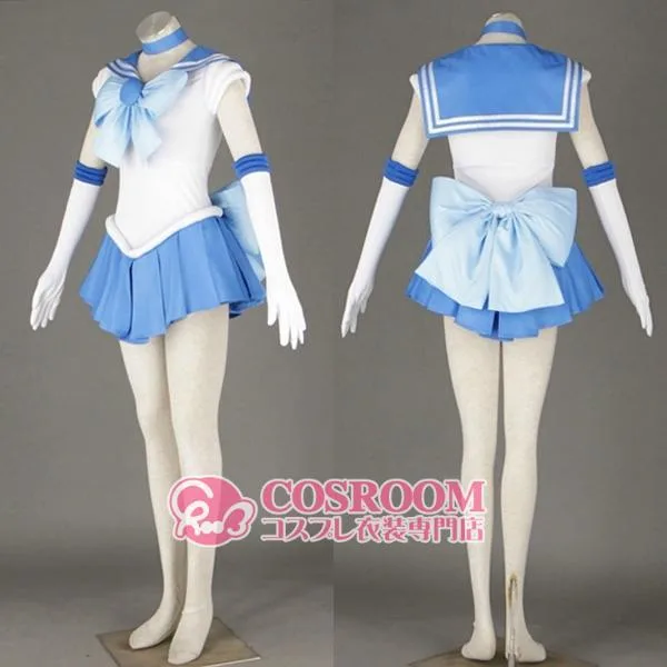 美少女戦士セーラームーン 水野亜美 コスプレ衣装 cosplay仮装 ウィッグ追加可能 イベント クリスマス ハロウィン ステージ 文化祭 学園祭