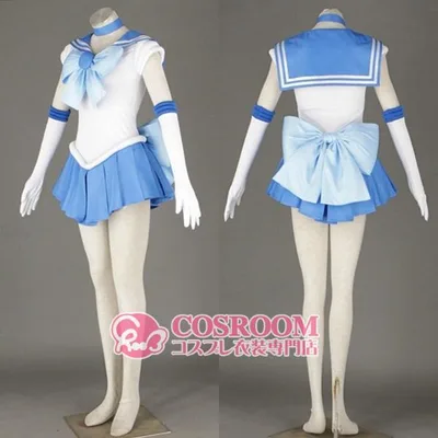 美少女戦士セーラームーン 水野亜美 コスプレ衣装 cosplay仮装 ウィッグ追加可能 イベント クリスマス ハロウィン ステージ 文化祭 学園祭