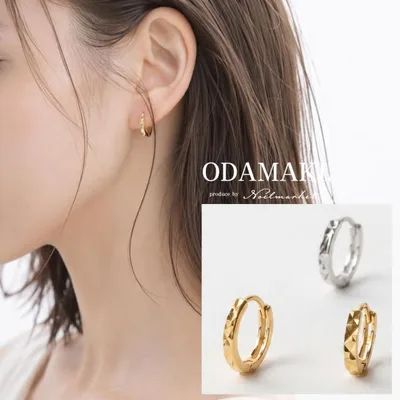 ピアス アレルギー対応 つけっぱなし フープピアス 18金 レディース 金属アレルギー 小さめ 細い シルバー925