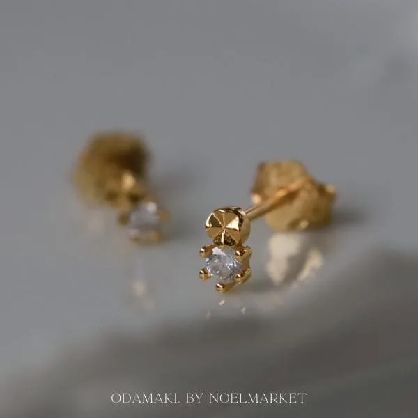 Earrings Hypoallergenic 18K Ladies Leave-on Accessories Silver 925 Present Gift