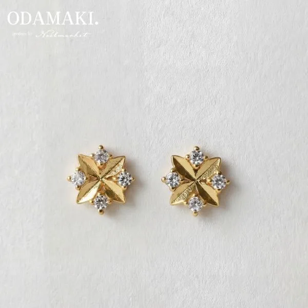 Earrings Hypoallergenic 18K Ladies Leave-on Accessories Silver 925 Present Gift