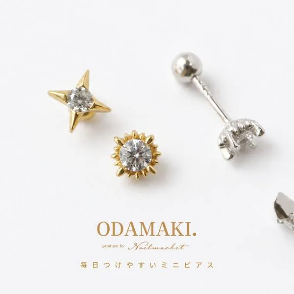 ピアス アレルギー対応 つけっぱなし 18金 レディース ねじ式 ネジ式 両耳 シルバー925 セカンドピアス