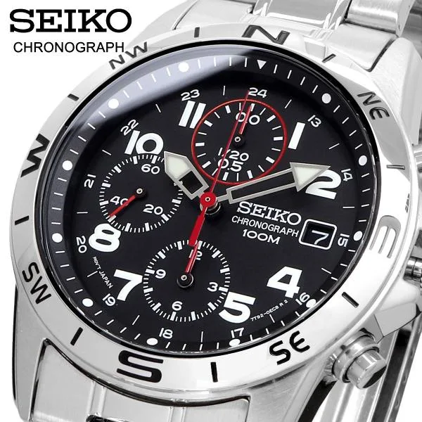 SEIKO セイコー 腕時計 メンズ 国内正規 クォーツ クロノグラフ SND375P