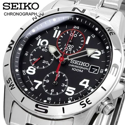 SEIKO セイコー 腕時計 メンズ 国内正規 クォーツ クロノグラフ SND375P