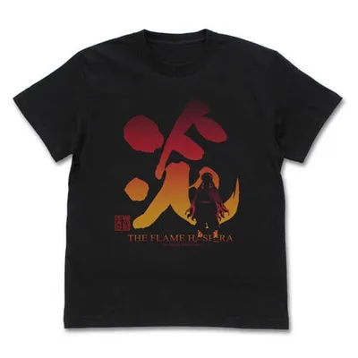 鬼滅の刃 Tシャツ 炎柱 煉獄杏寿郎 BLACK-S【予約 再販 12月中旬 発売予定】