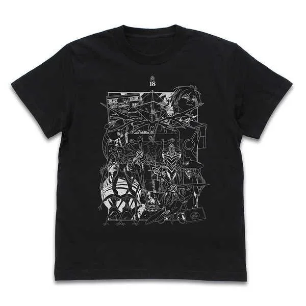 EVANGELION Tシャツ 『新世紀エヴァンゲリオン』全使徒 BLACK-S【予約 再販 1月中旬 発売予定】