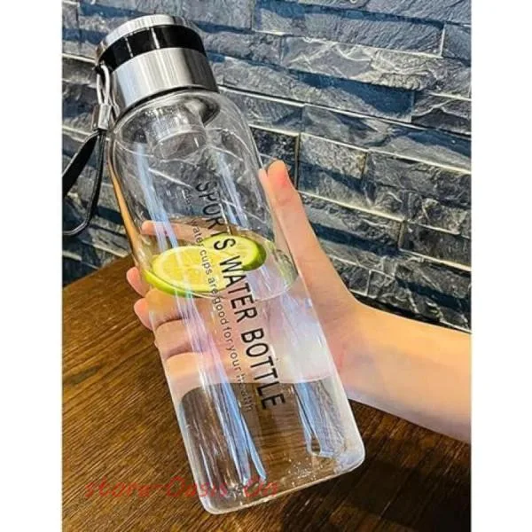 水筒 1リットル ウォーターボトル 茶こし ガラス水筒 クリアボトル 直飲み 大容量 持ち運び便利 水分補給 耐衝撃性 スポーツ 運動用