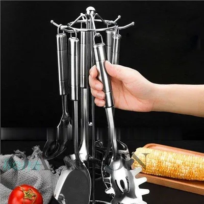 キッチンツールスタンド 多機能 調理器具 タワー 吊り下げ ステンレス 収納 ホルダー キッチン雑貨 スタンド 調理器具ハンガー 台所用品