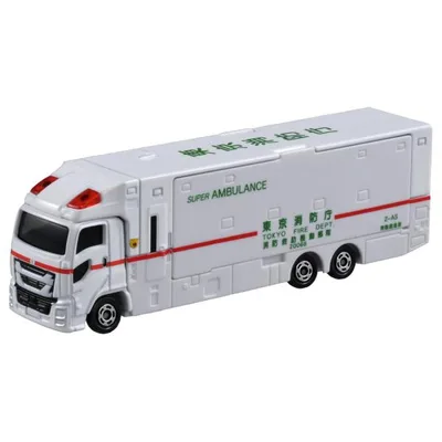 ミニカー トミカ タカラトミー (TAKARA TOMY) ロングタイプトミカ No.144 スーパーアンビュランス おもちゃ 3歳以上