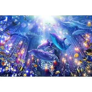 ジグソーパズル やのまん(Yanoman) 日本製1000ピース LASSEN ラッセン アクアティックコングリゲーション (50x75cm)