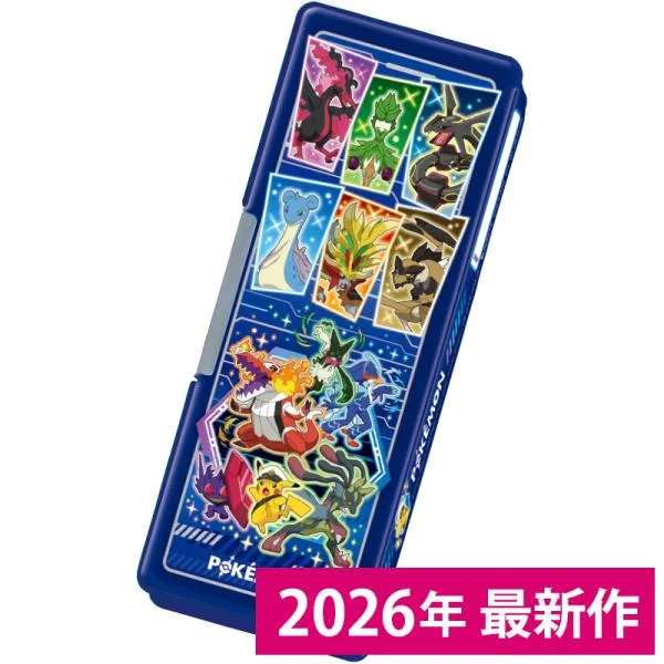 ホログラムふでばこ 筆箱 ポケモン ポケットモンスター 487729003 ショウワノート メガルカリオ ピカチュウ レックウザ メガシンカ テラパゴス ポケモン文具