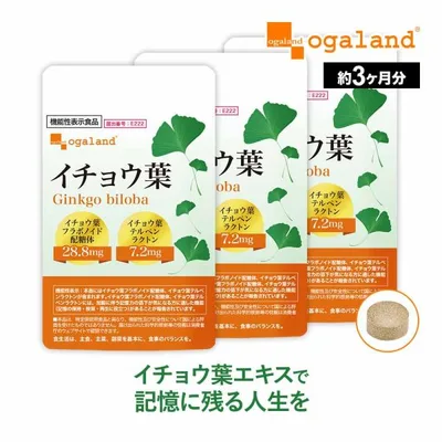 機能性表示食品 イチョウ葉 (約3ヶ月分) サプリ サプリメント イチョウ葉フラボノイド配糖体 テルペンラクトン 加齢 記憶力 祖父母に送る