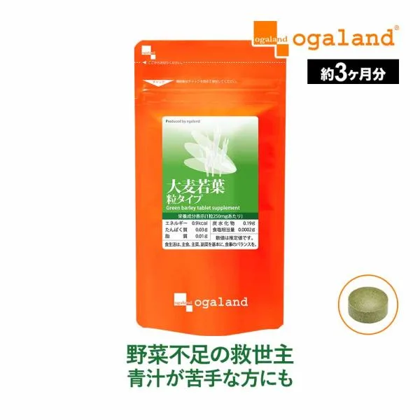 大麦若葉粒タイプ (約3ヶ月分) 青汁 サプリメント ケール ゴーヤ ミネラル ダイエット 食物繊維 ビタミン 野菜 サプリ 健康 ビタミン ポイント利用