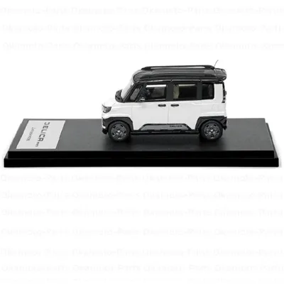 (10)デリカミニ 1/43スケールモデルカー (ホワイトパール/ブラックマイカ)「ミツビシ純正用品」 MITSUBISHI MOTORS COLLECTION SRG10072W/SRG-10072W