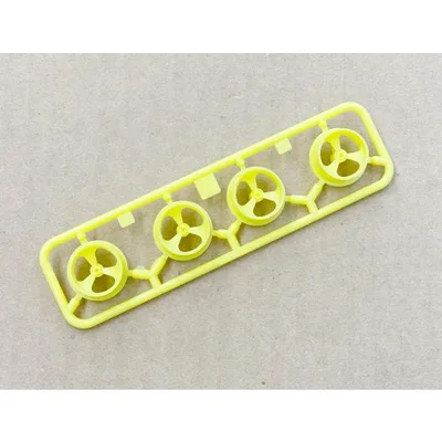 小径3本スポークホイール 蛍光イエロー ばら売り