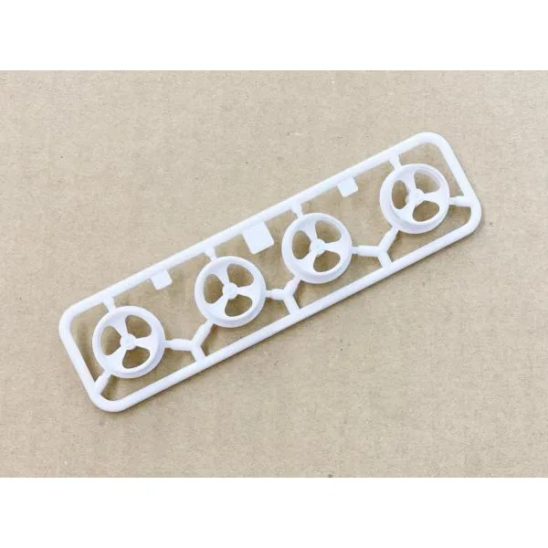 小径3本スポークホイール ホワイト ミニ四駆18613 ばら売り
