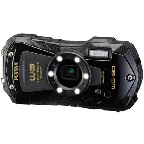 ペンタックス(PENTAX) WG-90 ブラック 防水コンパクトデジタルカメラ