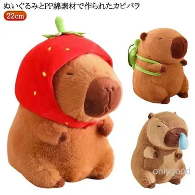 ぬいぐるみ カピバラ 動物 抱き枕 ベッド ぬいぐるみ カピバラ 22cm 玩具 ふわふわ もこもこ 女の子 男の子 かわいい ギフト おもちゃ イン
