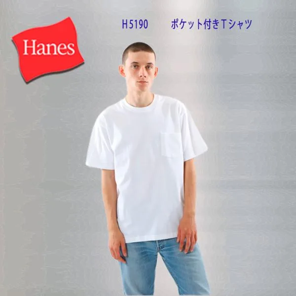 Hanes ビーフィーTシャツ BEEFY-T ヘインズ ポケット付き H5190