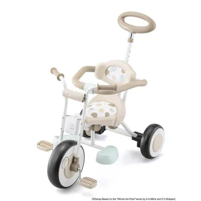 ナチュラルトライク/ プー&ハニー ディズニー 三輪車 アイデス のし、簡易包装無料!