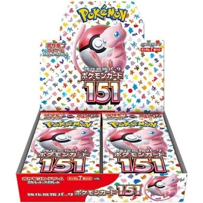Pokemon Card Game Scarlet & Violet Enhancement Expansion Pack การ์ดโปเกมอน 151 กล่อง