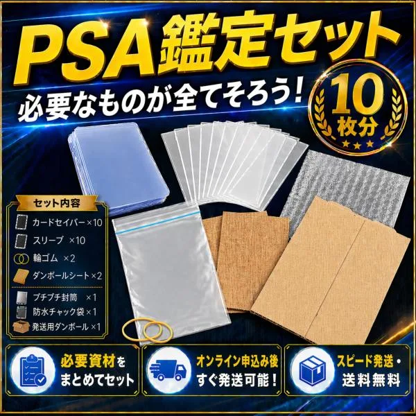 カードセイバー PSA鑑定 10枚 セット 鑑定 提出用 依頼 キット カードセーバー カードセイバー1 スリーブ トップローダー PSA10 psa