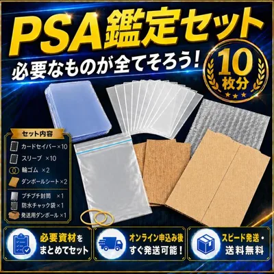 カードセイバー PSA鑑定 10枚 セット 鑑定 提出用 依頼 キット カードセーバー カードセイバー1 スリーブ トップローダー PSA10 psa