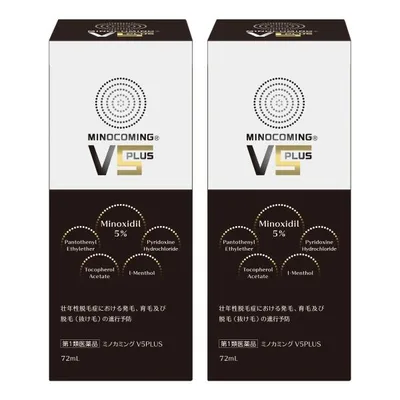 【2本セット】ミノキシジル 5% 『ミノカミング V5PLUS 72mL』1本36日分 育毛剤 発毛剤 【第1類医薬品】