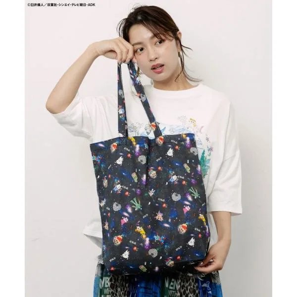SALE レディース ファッション かわいい クレヨンしんちゃん コラボ バッグ ScoLar スカラー 462023 クレヨンしんちゃん×ScoLar 花宇宙の総柄バッグ 原宿系