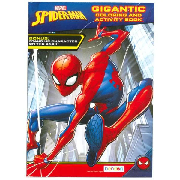 ぬりえ スパイダーマン 塗り絵 192ページ 大容量 英語 ぬり絵 キャラクター Spiderman
