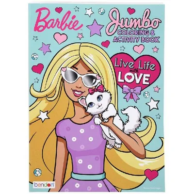 セット割/ ぬりえ バービー LOVE 塗り絵 英語 ぬり絵 キャラクター BARBIE
