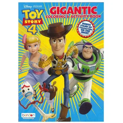 セット割/ ディズニー トイストーリー 塗り絵 ぬりえ ジャイアント トイストーリー4 迷路 ワードサーチ 英語 こども英単語
