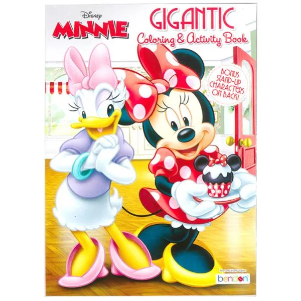 ぬりえ ディズニー ミニーマウス ホワイト 塗り絵 192ページ 大容量 英語 ぬり絵 キャラクター ミニーちゃん Minnie Mouse