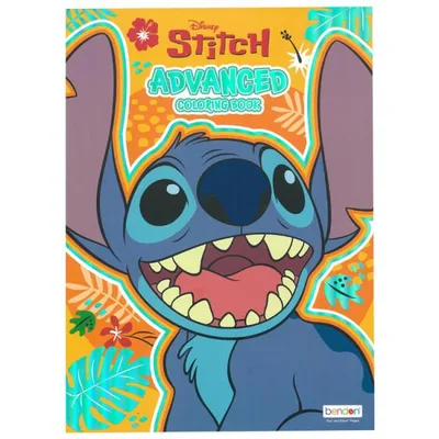 ぬりえ ディズニー リロ&スティッチ ADVANCED 塗り絵 80ページ 英語 ぬり絵 キャラクター スティッチ Stitch